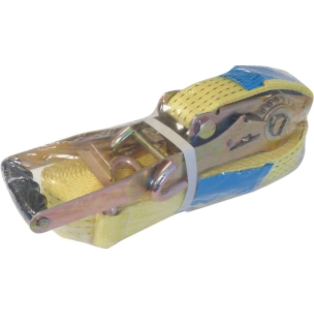SANGLE D'ARRIMAGE 50MM 5T 12M AVEC CLIQUET INVERSE BORD DE RIVE - ARRIMUP - 19475