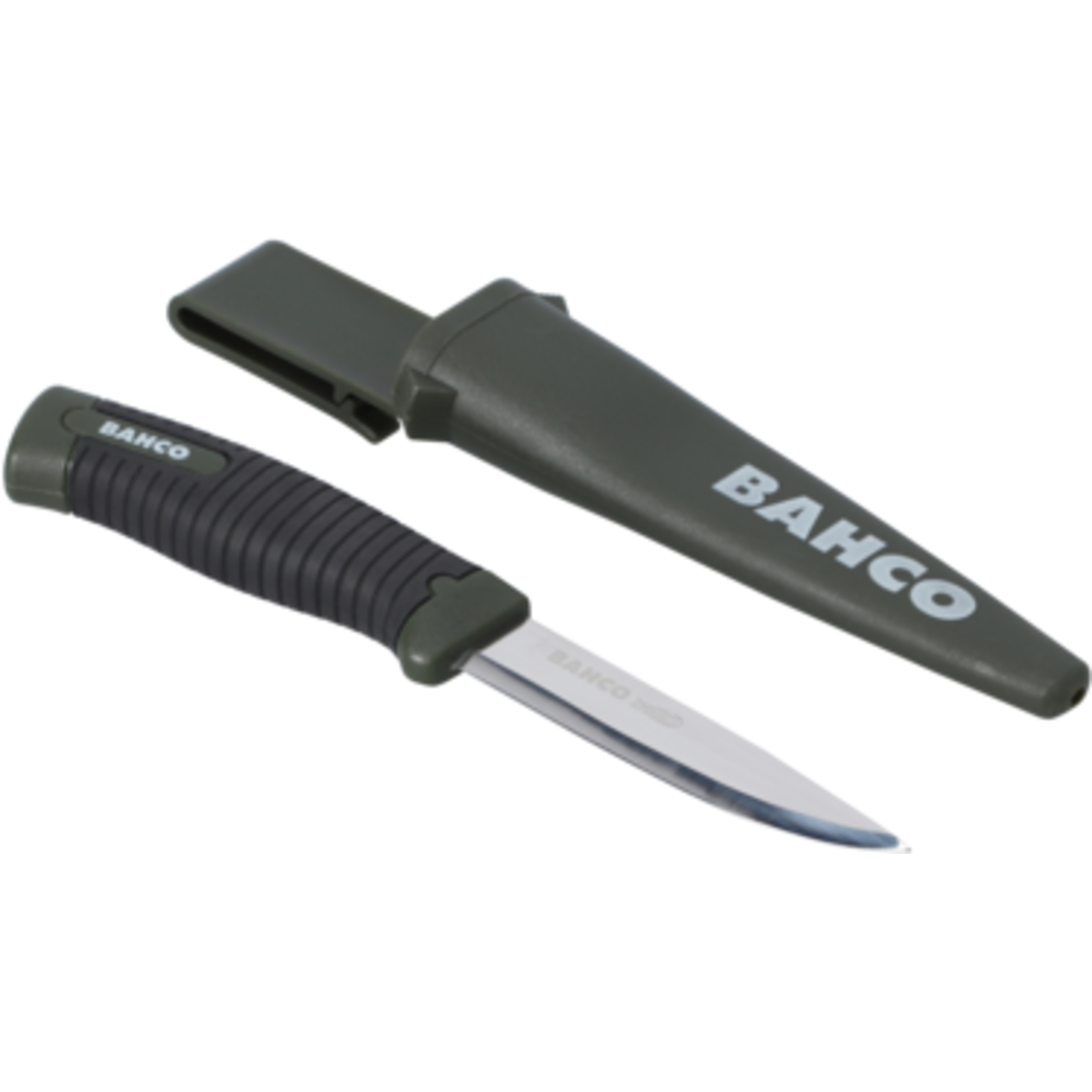 Couteaux multi-usages lame 10 cm manche vert bimatière présentoir 15 pièces BAHCO - 2446-LAP