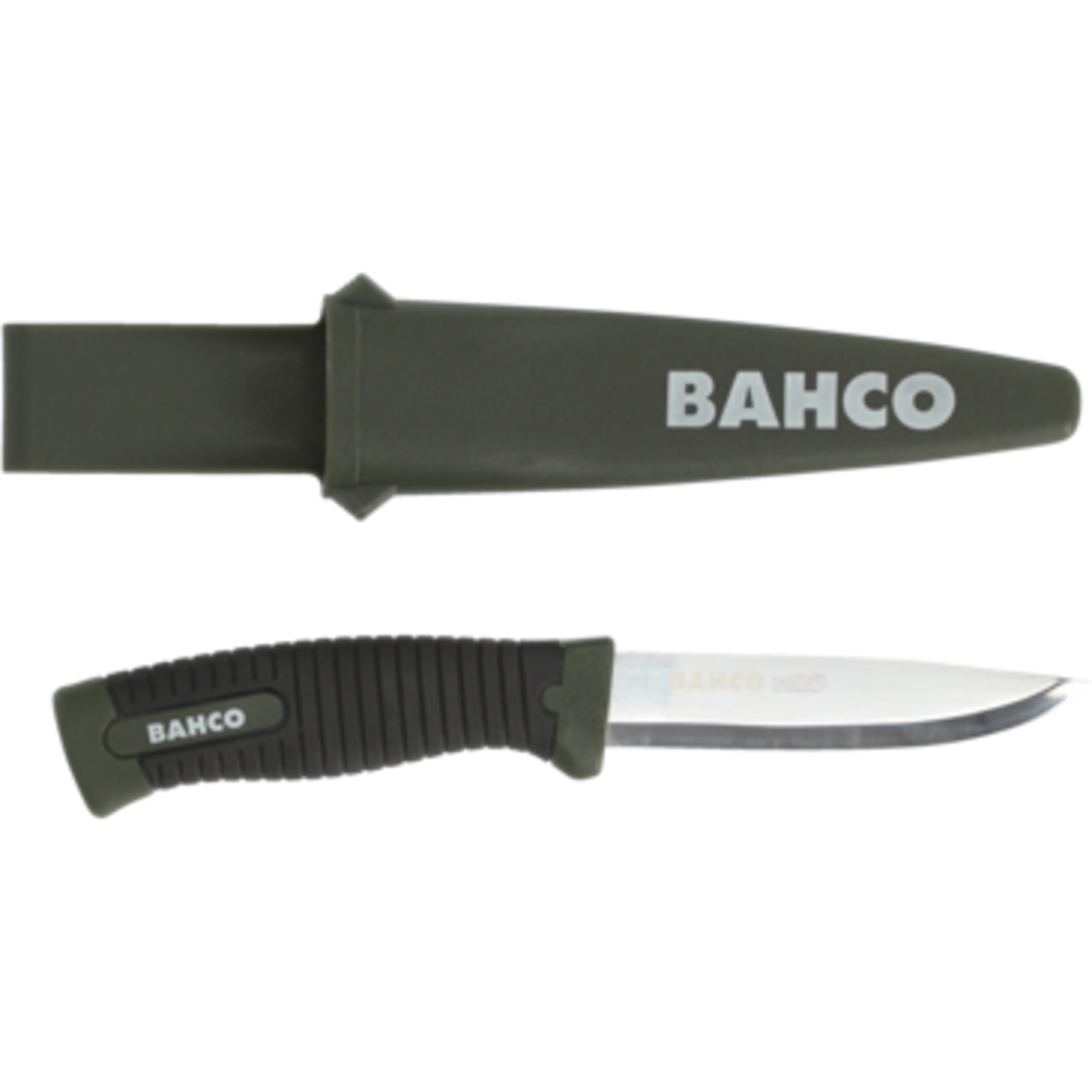 Couteaux multi-usages lame 10 cm manche vert bimatière présentoir 15 pièces BAHCO - 2446-LAP