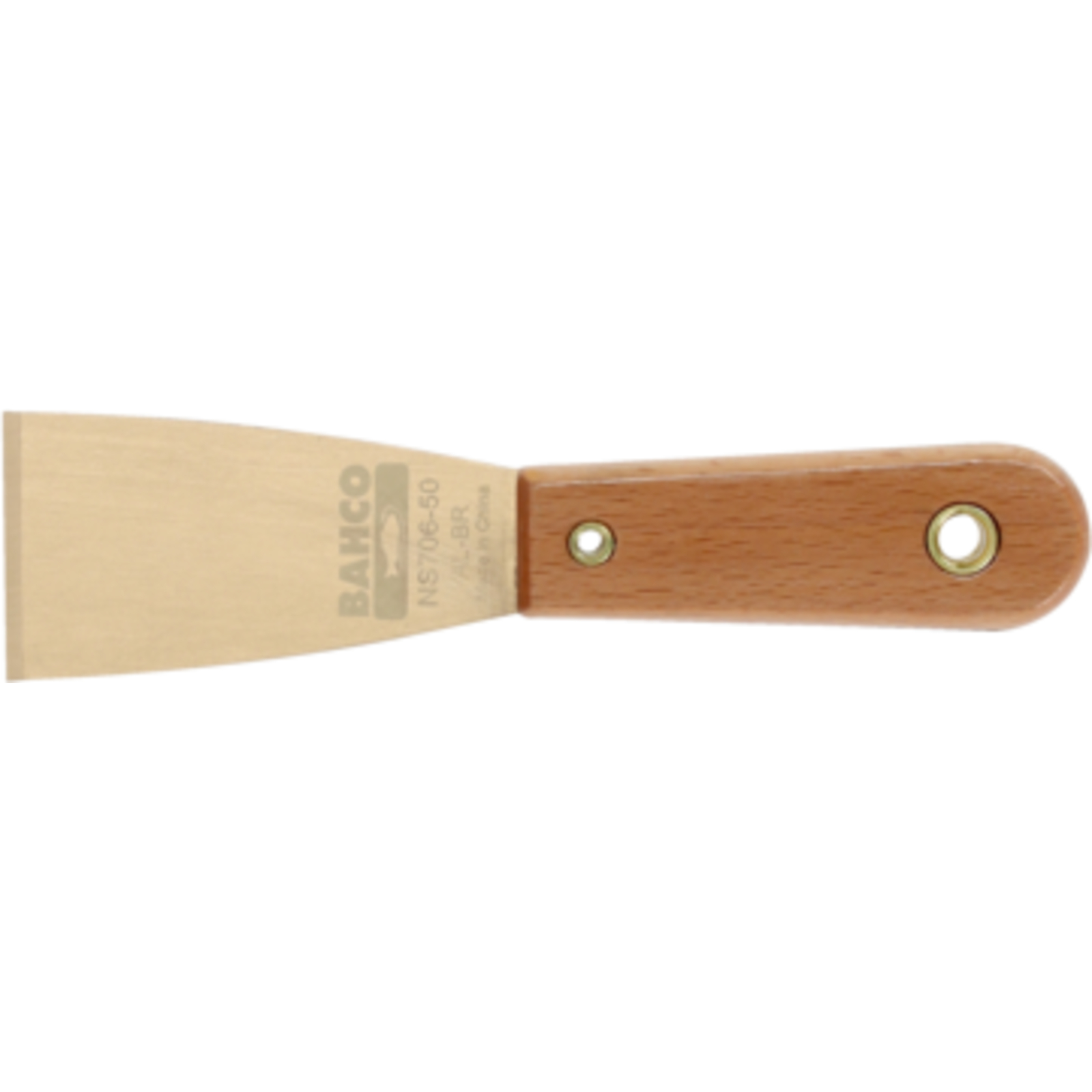 Grattoir lame flexible antidéflagrant aluminium bronze 50 mm manche hêtre BAHCO - NS706-50