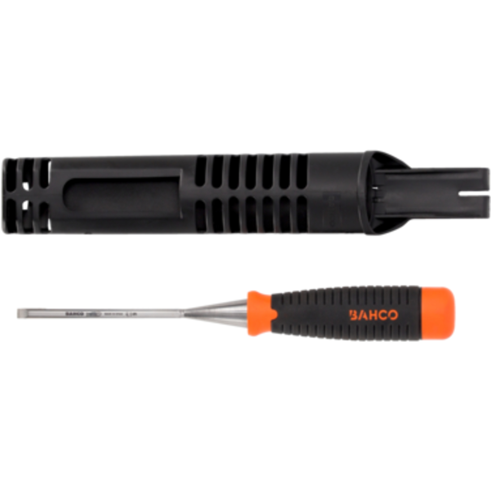 Ciseau à bois anti-fissures 12 mm manche bi-matière avec étui BAHCO - 434-12