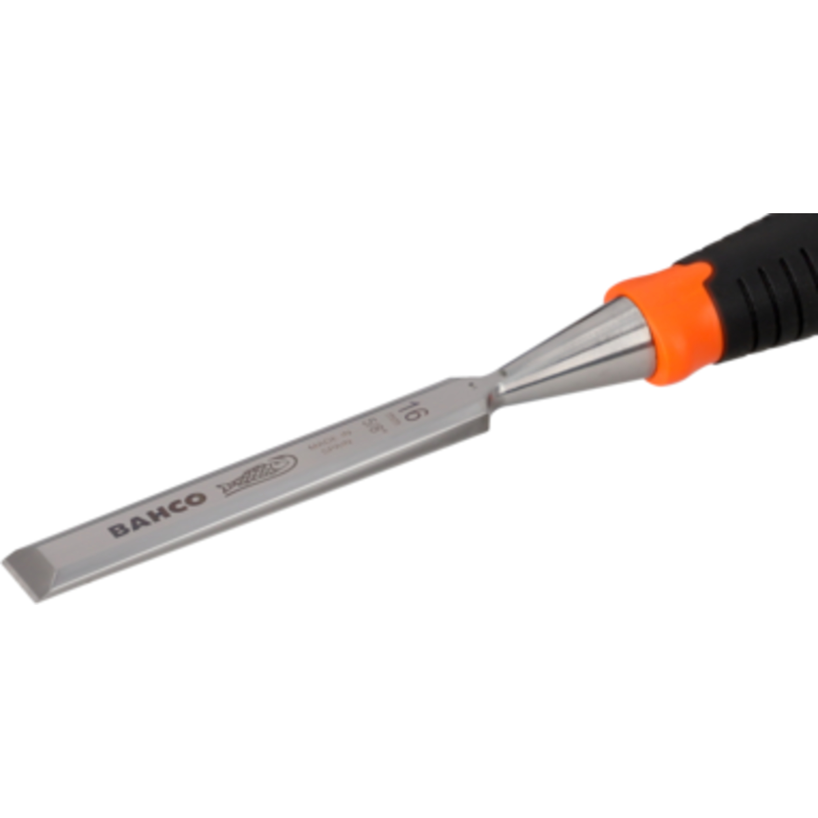 Ciseau à bois anti-fissures 12 mm manche bi-matière avec étui BAHCO - 434-12