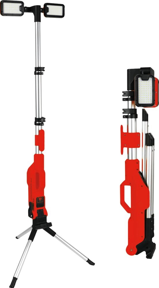 Projecteur LED 124W 8000 lumens rechargeable - hauteur réglable - DRAKKAR - 82449