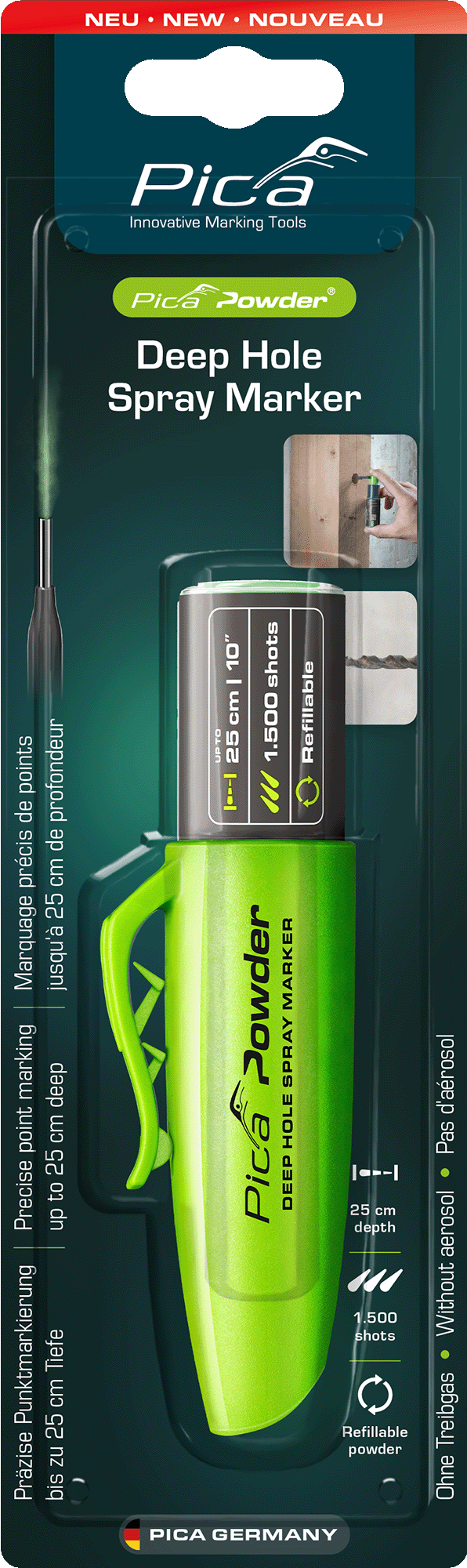 MARQUEUR EN SPRAY POUR TROUS PROFONDS PICA POWDER - 2020