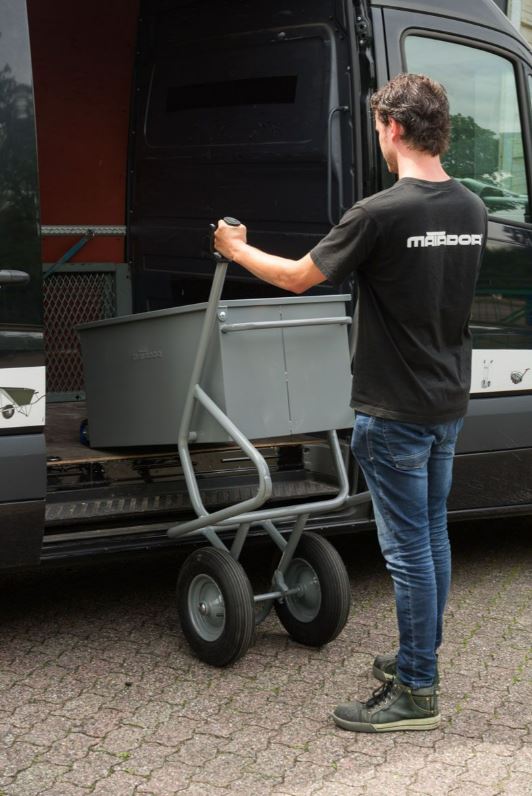 BROUETTE CAISSE A OUTILS BASCULANTE MATADOR - 2 ROUES INCREVABLES - CHARGE MAXI 250 KG - 15092