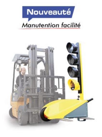 JEU DE 2 FEUX TRICOLORES DE CHANTIER TEMPO AVEC TÉLÉCOMMANDE (sans batterie) - 21698