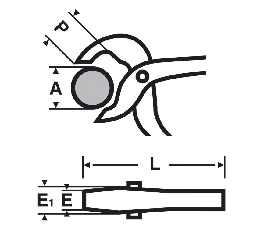 LOT CLE A MOLETTE 8 + PINCE MULTI 240MM