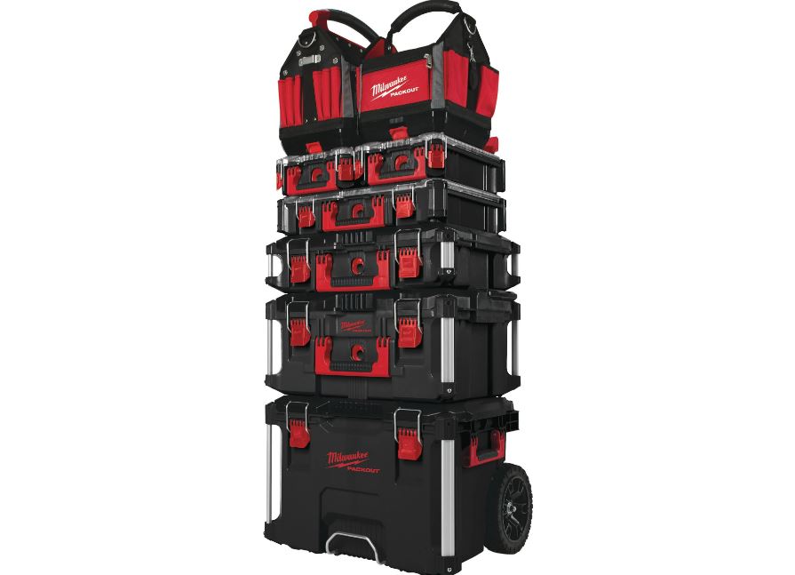 PACKOUT MILWAUKEE GARAGISTE TROLLEY TIROIRS OUTILS A MAIN