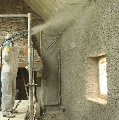 Ensemble à projeter le chanvre COMPACT-PRO 35-164/2 et lance ø 50 EUROMAIR - EC3051