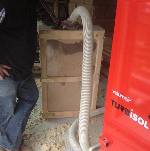 Ensemble à projeter le chanvre COMPACT-PRO 35-164/2 et lance ø 50 EUROMAIR - EC3051