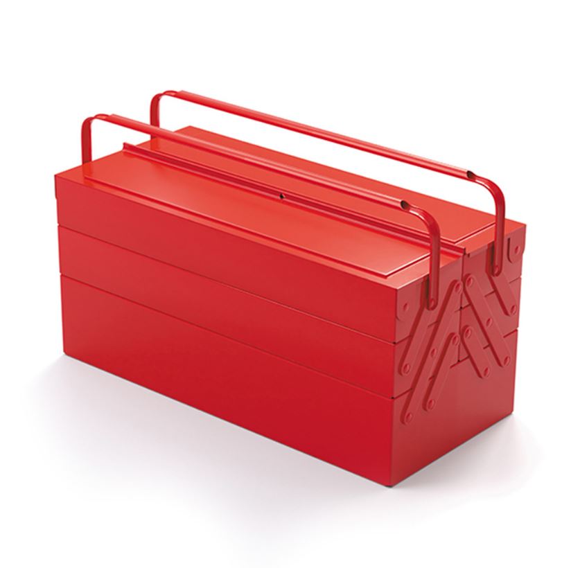 BOITE À OUTILS 5 COMPARTIMENTS 16L ROUGE -  SORI - DIM 430 x 200 x 200MM - 782200