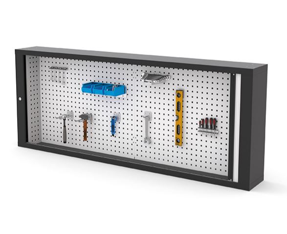 ARMOIRE MURALE D'OUTILLAGE SORI À RIDEAU LG 2000 MM - AR2000