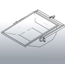 BENNE À TERRE 500L EICHINGER AUTOMATIQUE DÉVERSEMENT À PALONNIER - 10458