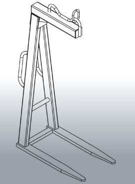 Lève palette léger EICHINGER à écartement et hauteur fixe acier 600 kg - 10511