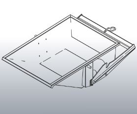 BENNE À TERRE 500L EICHINGER MECANIQUE DÉVERSEMENT À PALONNIER - 1045M8
