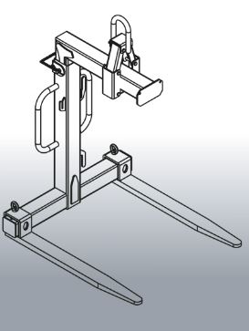 LÈVE-PALETTE 1500KG - EICHINGER ÉCARTEMENT ET HAUTEUR RÉGLABLE - 10563