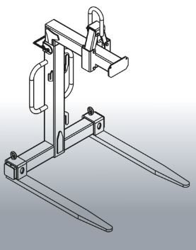 LÈVE-PALETTE 2000 KG - EICHINGER ÉCARTEMENT ET HAUTEUR RÉGLABLE - 10569