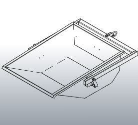 BENNE À TERRE  600 L - EICHINGER AUTOMATIQUE DÉVERSEMENT À PALONNIER - 1045A9