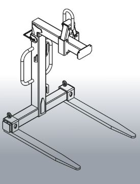 LÈVE-PALETTE 1500 KG - EICHINGER ÉCARTEMENT ET HAUTEUR RÉGLABLE - 10568