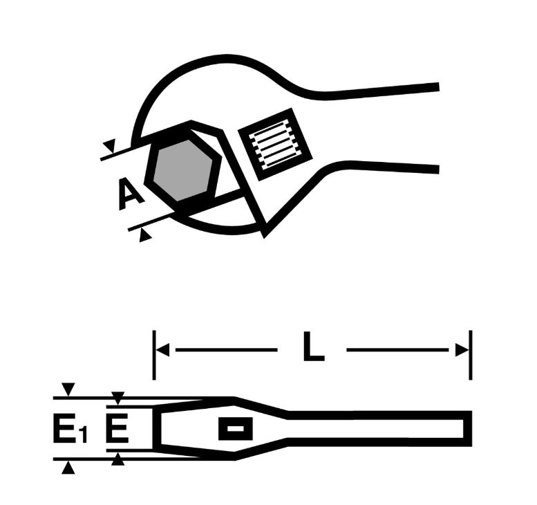 LOT CLE A MOLETTE 8 + PINCE MULTI 240MM