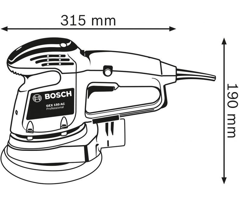 Ponceuse BOSCH excentrique GEX 34-150 - 0601372800