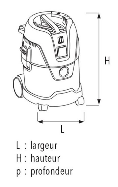 ASPIRATEUR EAU ET POUSSIERES DCP 25-S SIDAMO 25L - 20405021