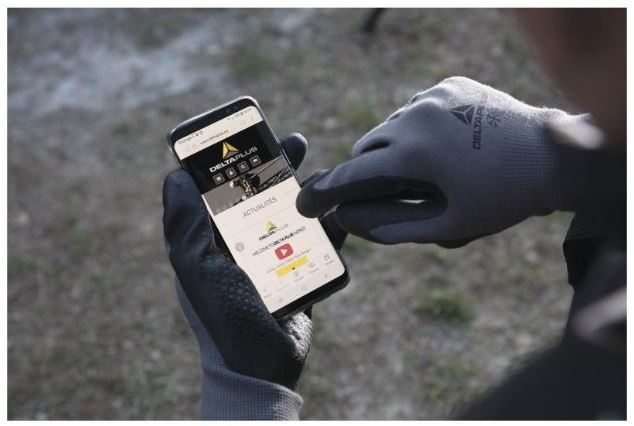 GANTS DE TRAVAIL POUR LE FROID TACTILE, TRICOT ACRYLIQUE - DELTA PLUS - DPVE728NO08