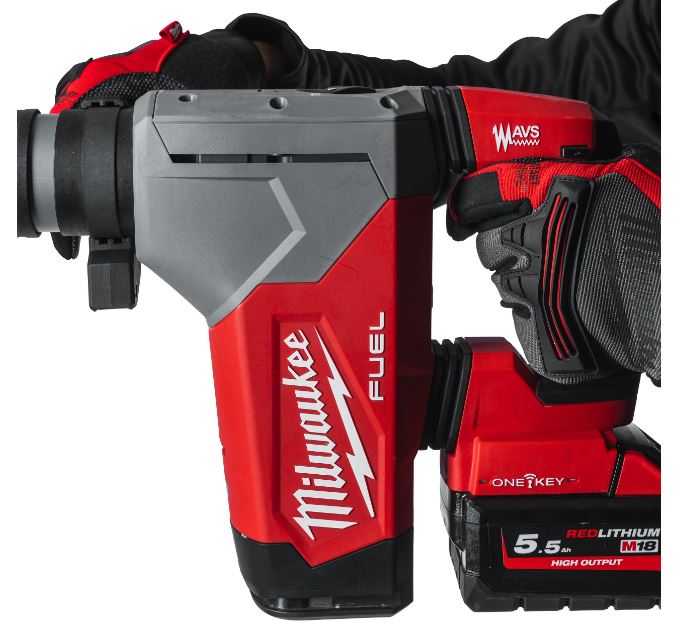PerfoBurineur SDS-Plus MILWAUKEE 32 mm ONE-KEY 4 modes avec mandrin FIXTEC M18 ONEFHPX-552X - 4933478496