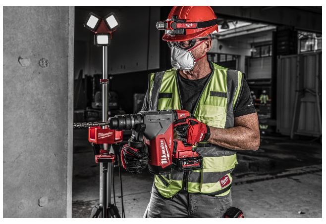 PerfoBurineur SDS-Plus MILWAUKEE 32 mm ONE-KEY 4 modes avec mandrin FIXTEC M18 ONEFHPX-552X - 4933478496