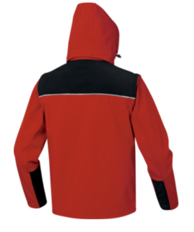 VESTE SOFTSHELL ROUGE DELTA PLUS 3 COUCHES LAMINÉES ORSA - ORSARN0
