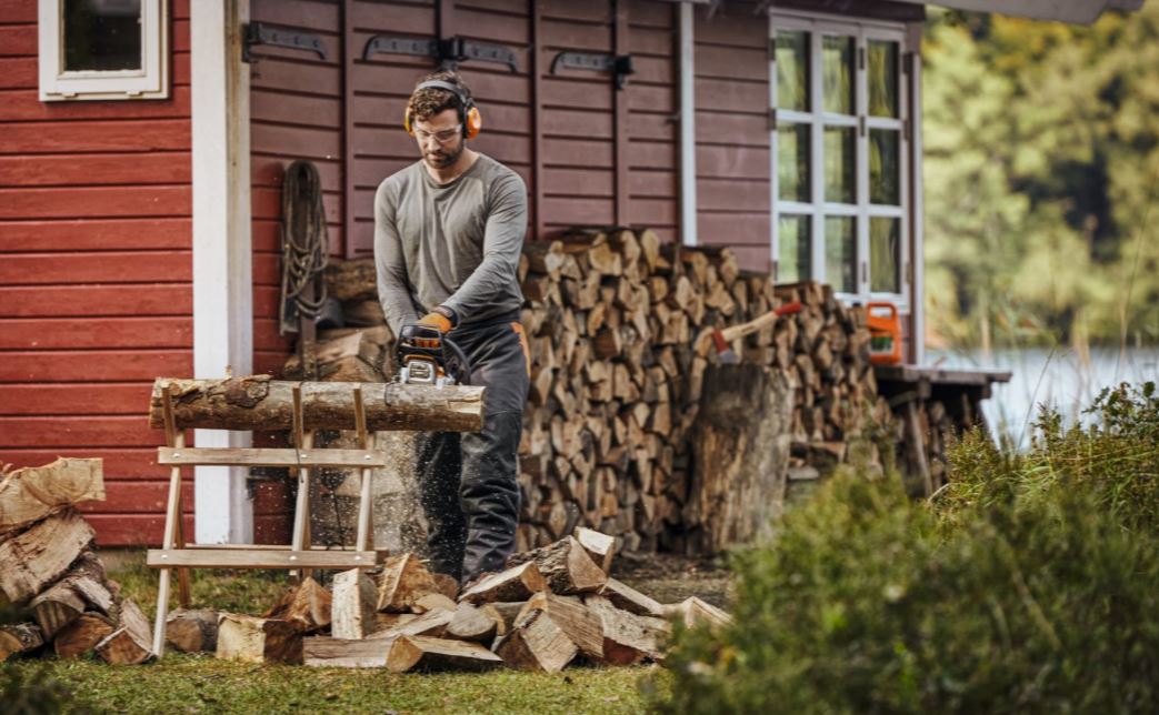 Tronçonneuse thermique STIHL MS 172, guide de 35 cm, 31,8 cm³ - 11482000241