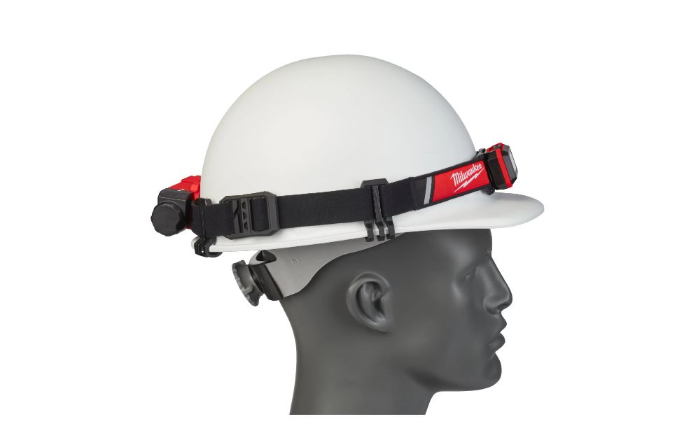 Lampe frontale Milwaukee pour casque de chantier L4 HLRP-301 avec batterie - 4933479767