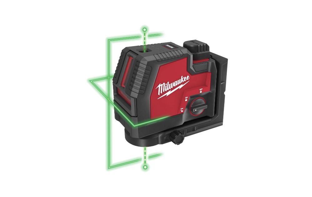 Laser vert MILWAUKEE 2 lignes avec aplomb L4 CLLP-301C, avec batterie - 4933478099