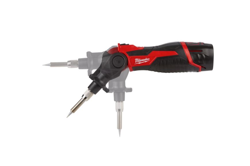 Fer à souder MILWAUKEE 12V 400°C avec batterie 2,0 Ah et chargeur en coffret M12 SI-201C - 4933459761