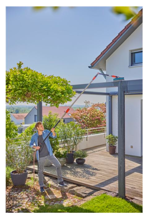 Manche télescopique GARDENA Cleansystem M - XL, longeur 155 - 260 cm - 18804-20