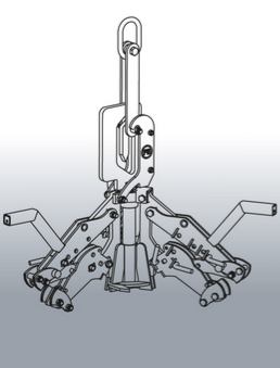 Grappin à regards 2500kg diamètre maxi 625 à 1500mm 1067.1 - EICHINGER