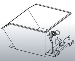 Benne basculante surbaissée 750L peinte EICHINGER - 2012.10
