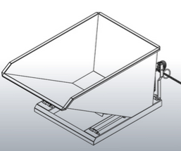 Benne basculante surbaissée 750L avec angle de basculement plat EICHINGER - 2014.10