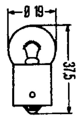 HF- 2 LAMPES VEIL. 12V/10W BA15S - BUISARD - 725061