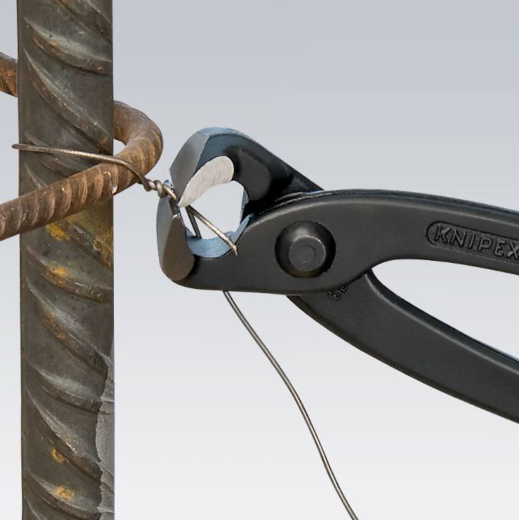 Tenaille russe 250mm noire - Tête polie - Capacité de coupe 2,4mm KNIPEX - 9900250SB