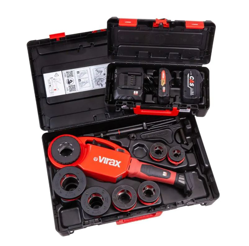 Filière Phénix IV 2 batteries 18V CAS + 6 têtes BSPT droite VIRAX - 137580