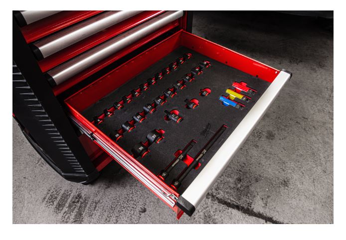 SERVANTE AVEC OUTILS 7 TIROIRS + BOULONNEUSE MILWAUKEE TOOLGUARD - 4932493817