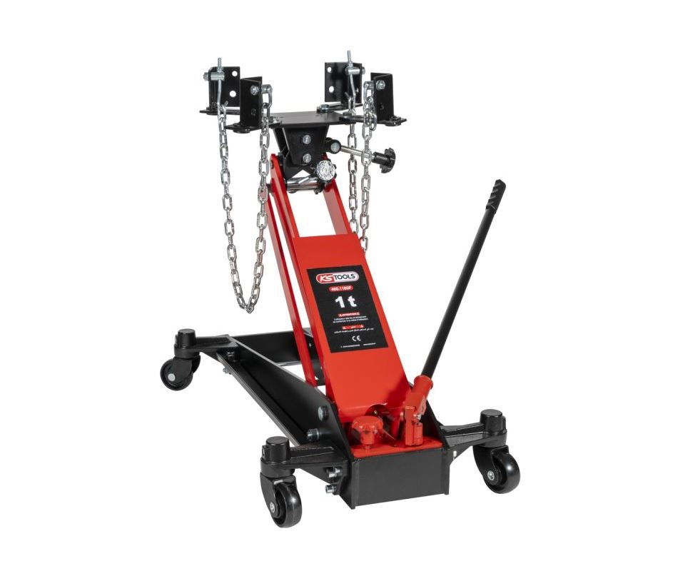 Cric de fosse 1 t pour boîtes de vitesses avec support réglable KS TOOLS - 4601180F
