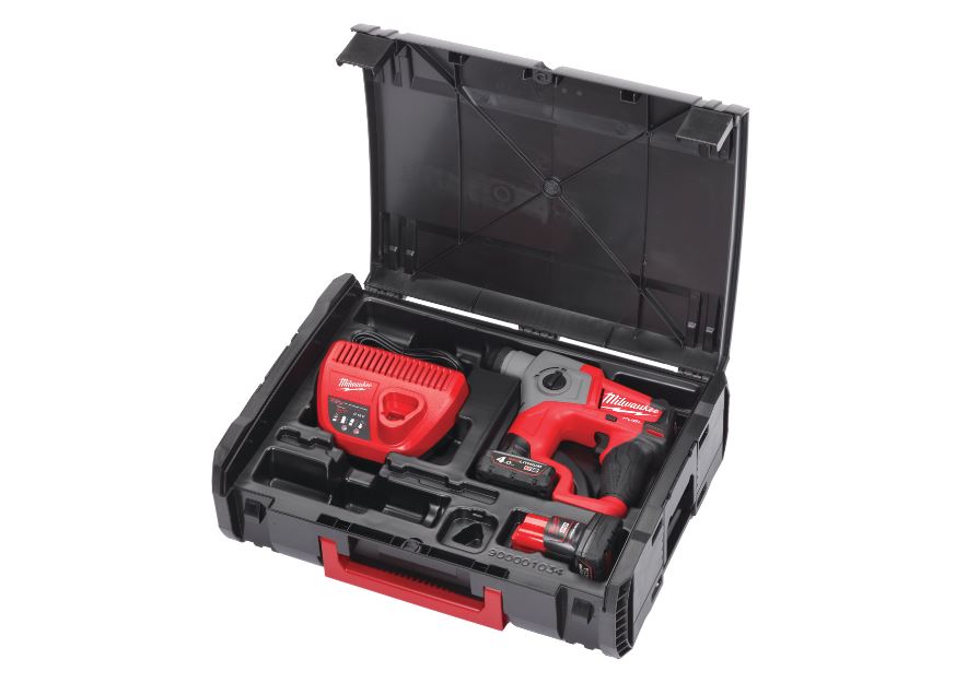 Perforateur SDS+ 1J MILWAUKEE CH-402X 12V avec batterie 4Ah 4933446049