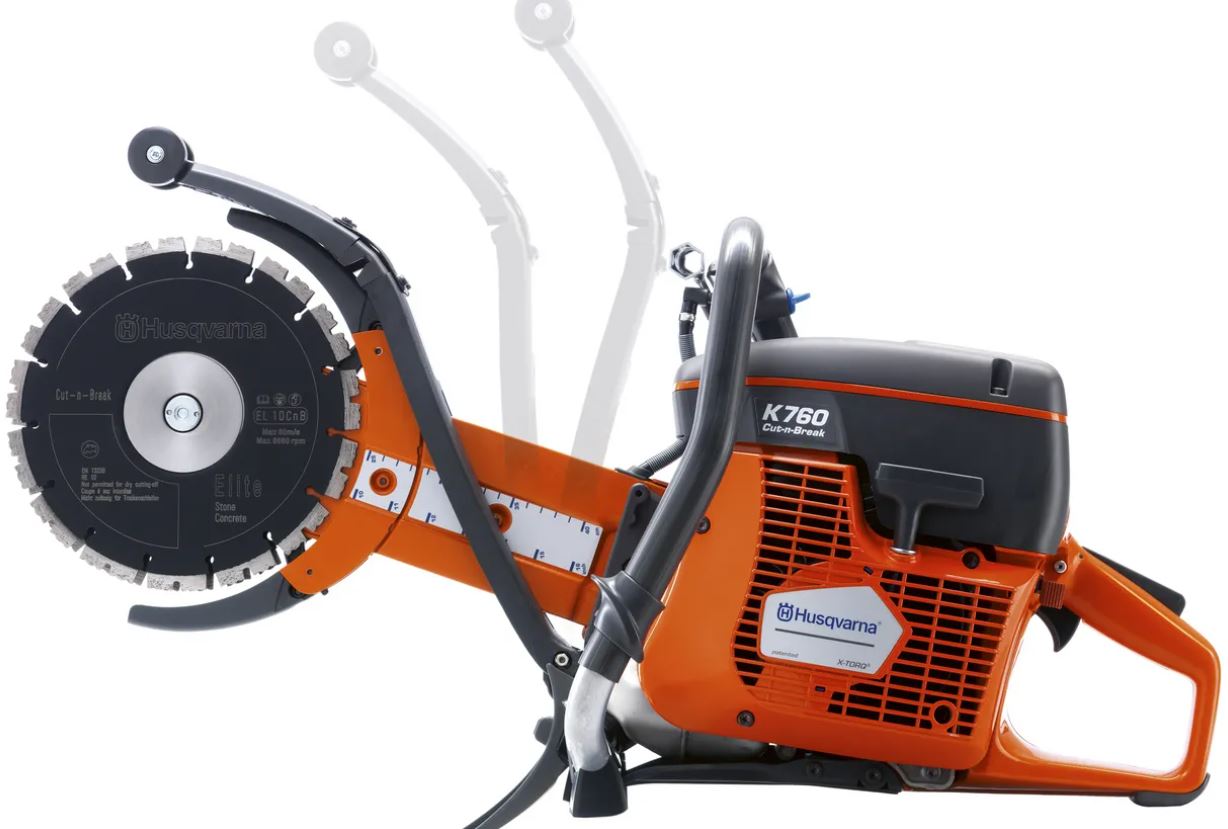 DECOUPEUSE HUSQVARNA K760 CUT-N-BREAK 230 MM AVEC 2 DISQUES EL 35' 967195701
