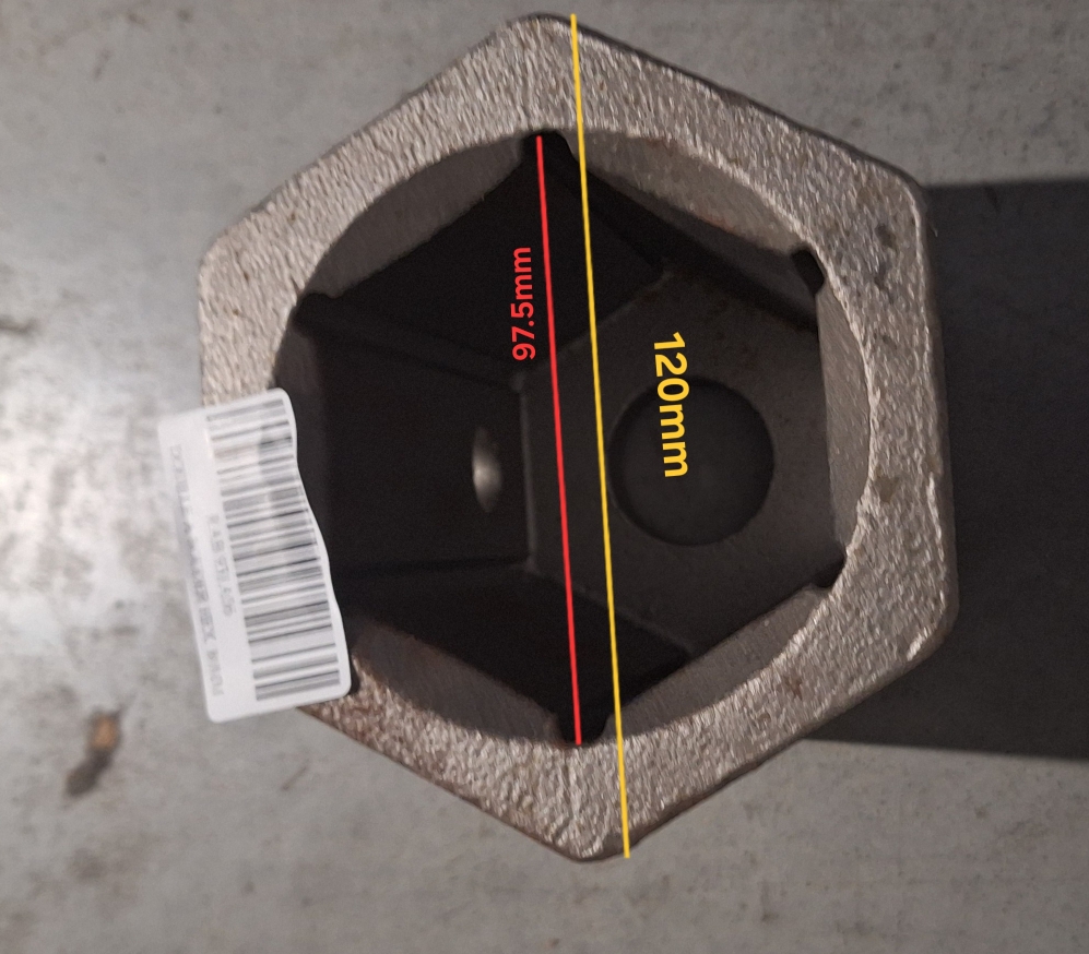 DOUILLE A SOUDER FEMELLE HEX. 80MM - RABAUD - 931A06