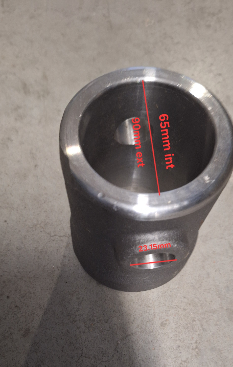 EMMANCHEMENT A SOUDER 65MM ROND PRIX VRILLE A4-RC4