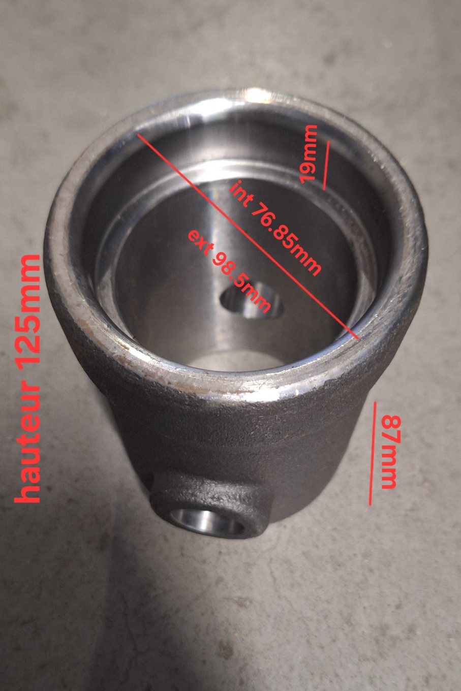 EMMANCHEMENT A SOUDER 65MM ROND PRIX VRILLE A4-RC4