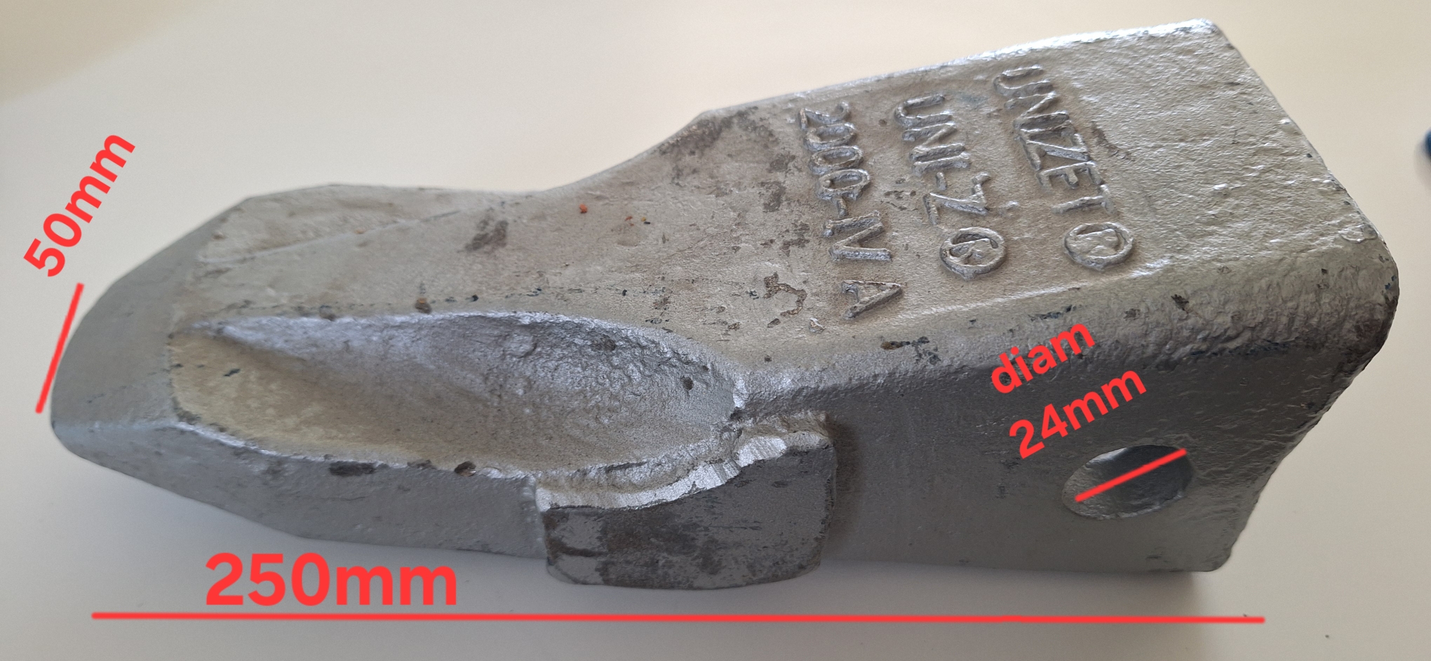 DENT UNIZ-2000 T45-4 ABRASION LIEBHERR - LIEBHERR - 7623761