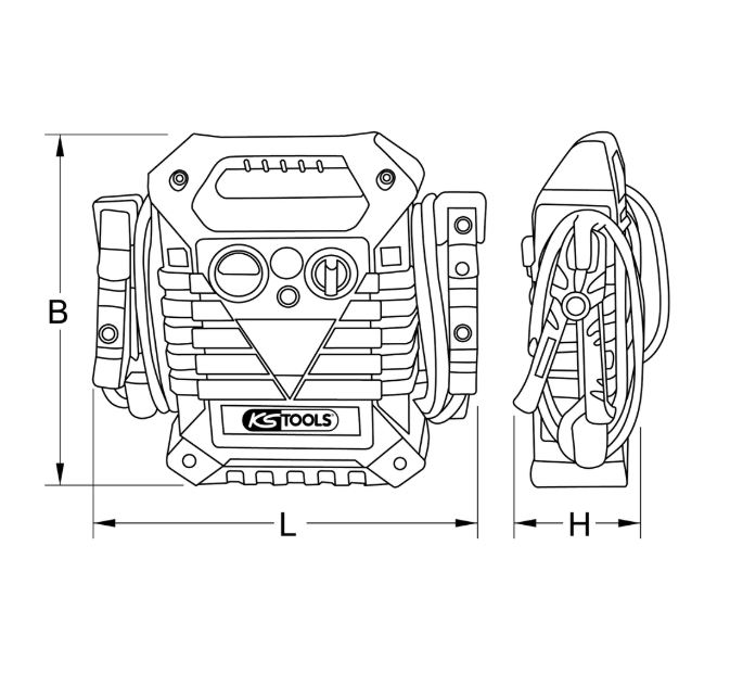 Booster à condensateur 12V/24V – 4700A/3700A - KS TOOLS - 550.1850